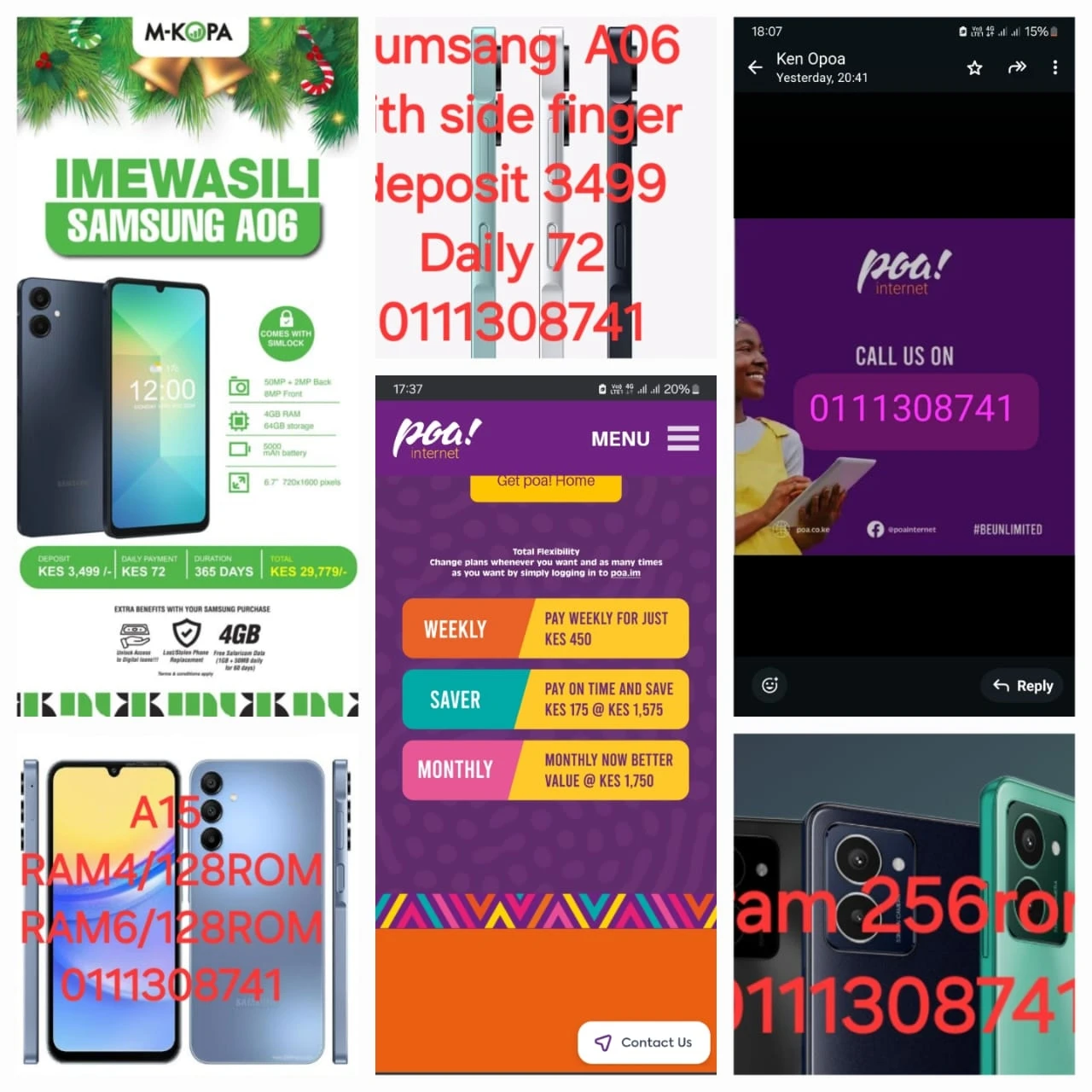 Mkopa phones and Internet poa